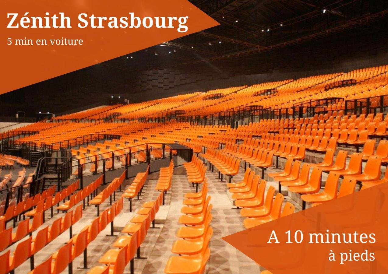 Le Zenith - Parking Prive & Wifi - 5 Min Zenith De Strasbourgアパートメント エクステリア 写真